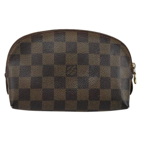 LOUIS VUITTON Damier Ebene Pochette Cosmetic PM Pouch - Picture 1 of 16